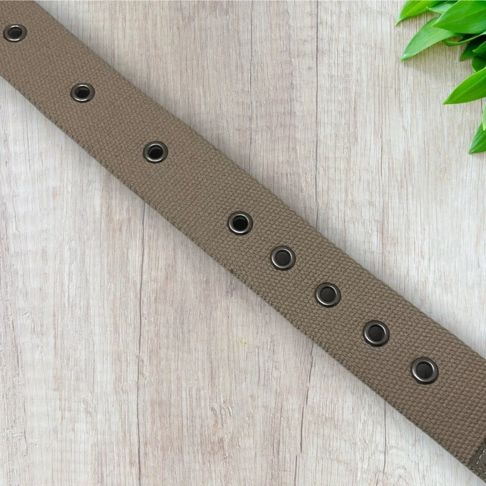 Vintage NEW Y2K Dickie's Men's Sz 40 Tan Twill Military Style Belt NWT